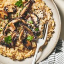 Mushroom Risotto with Gruyere & Creme Fraiche